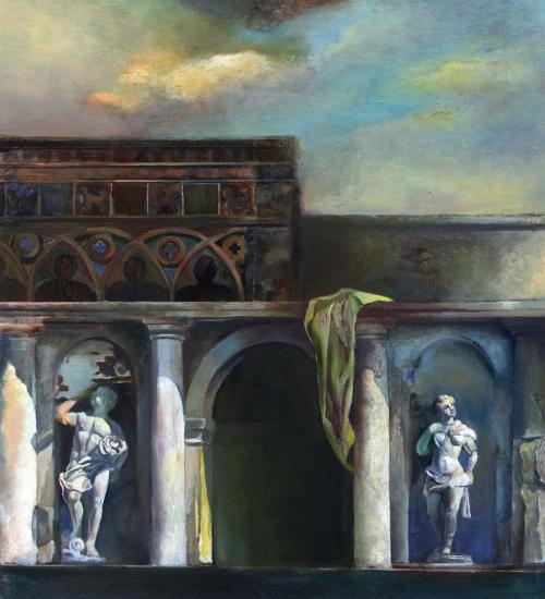 War-Oil-on-canvas-mounted-on-wood-57x52--War-2015