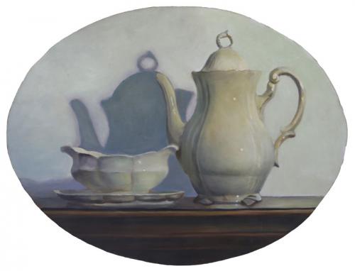 Coffe-pot--composition-2011-oil-on-canvas-mountrd-on-wood-41x53