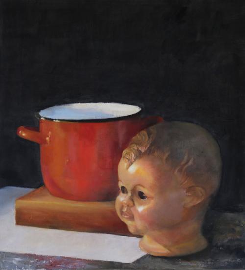 Dolls-head-2013-oil-on-canvas-mounted-on-wood--39x35