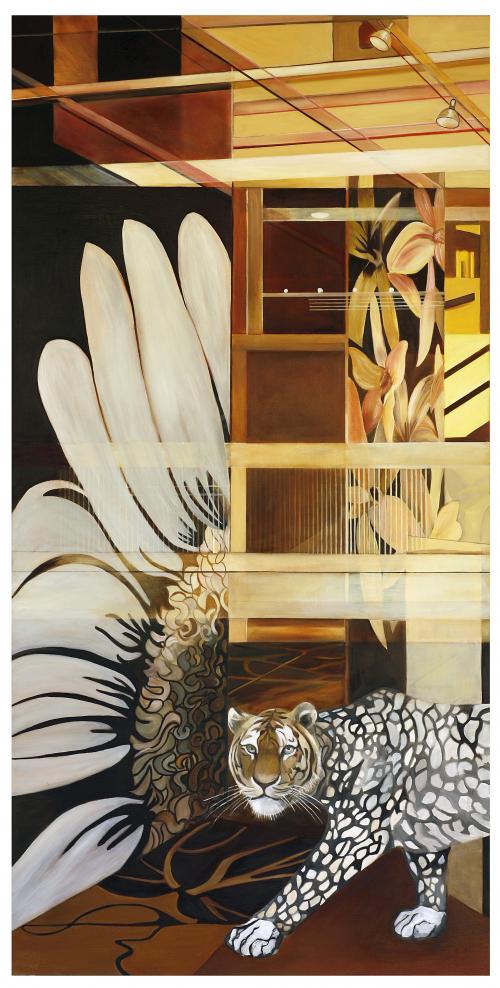 Strip-leopard2008-Oil-on-canvas-150x78