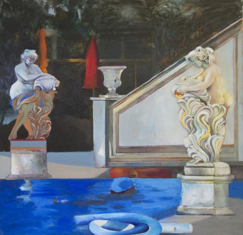 Conversation2016Oil-on-canvas-100X100