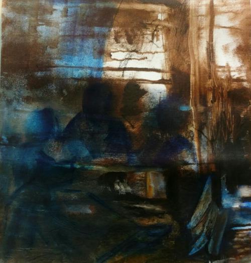 Conversation-2-2017-oil-on-canvas41X38